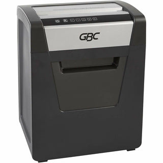 GBC ShredMaster SX15-06 Super Cross-Cut Shredder - Non-continuous Shredder - Super Cross Cut - 15 Per Pass - for shredding Paper, Staples, Paper Clip - P-4 - 2 Hour Run Time - 6 gal Wastebin Capacity - Black, Chrome