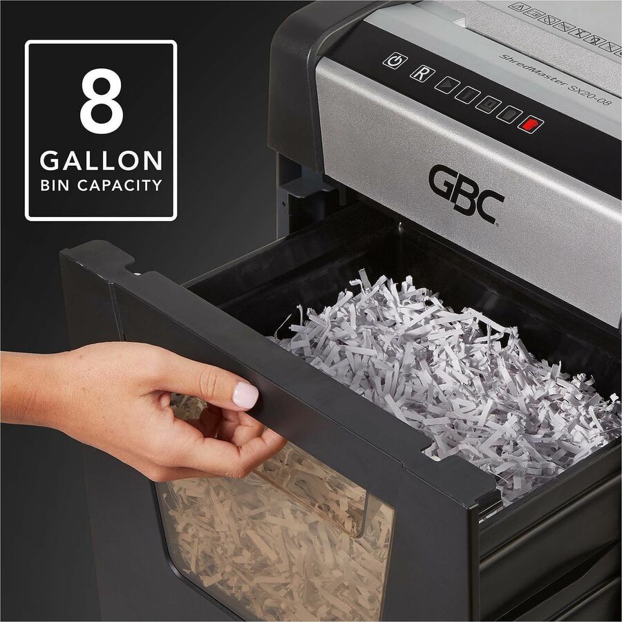 ShredMaster SX20-08 Micro-Cut Shredder, 20 Manual Sheet Capacity