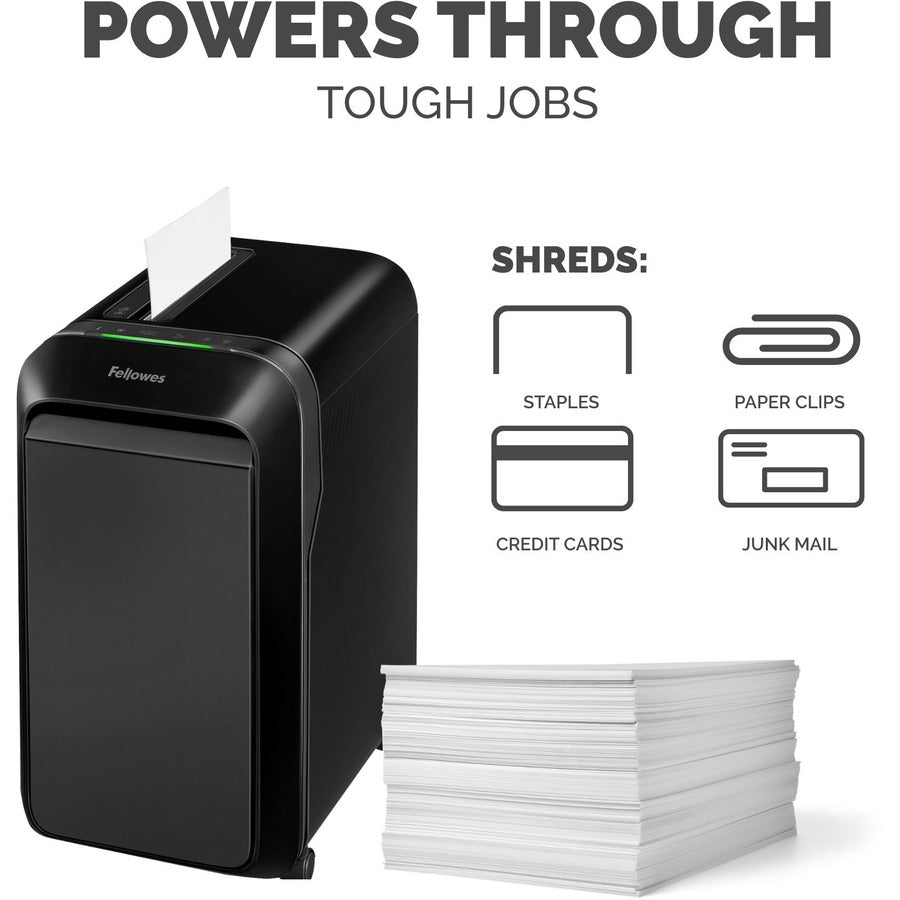 Powershred LX220 Micro-Cut Shredder, 20 Manual Sheet Capacity, Black