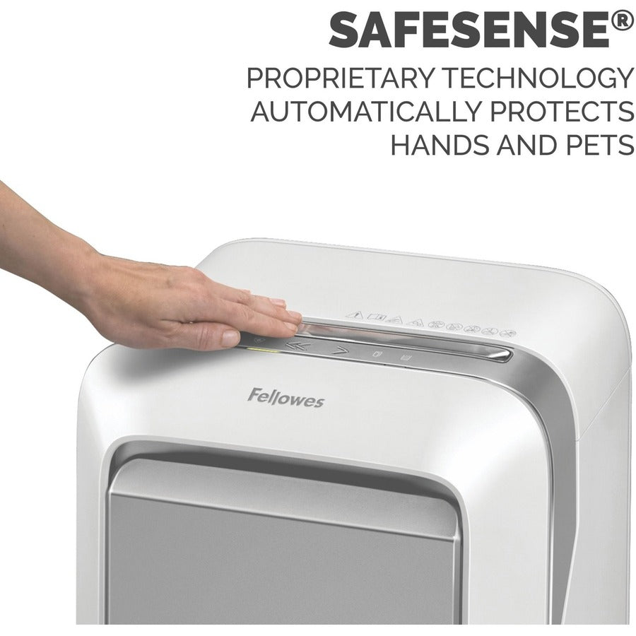Powershred LX210 Micro-Cut Shredder, 16 Manual Sheet Capacity, White