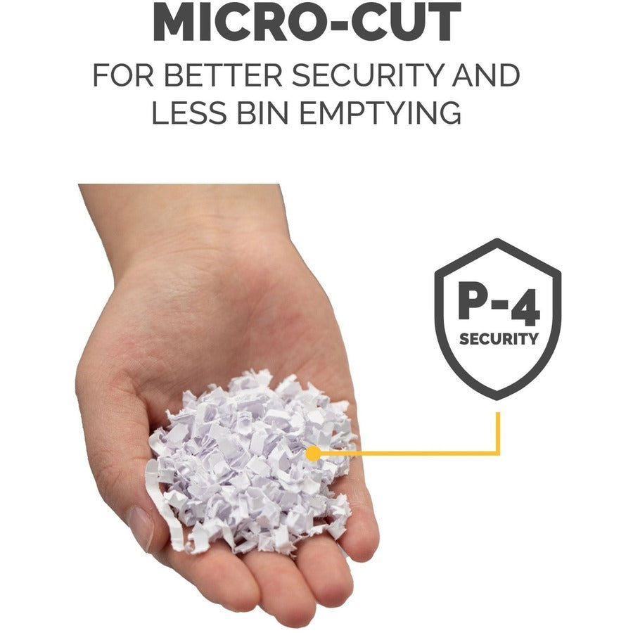 Powershred LX210 Micro-Cut Shredder, 16 Manual Sheet Capacity, White
