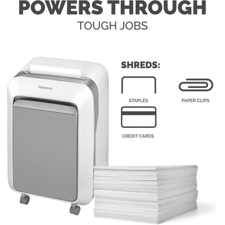Powershred LX210 Micro-Cut Shredder, 16 Manual Sheet Capacity, White