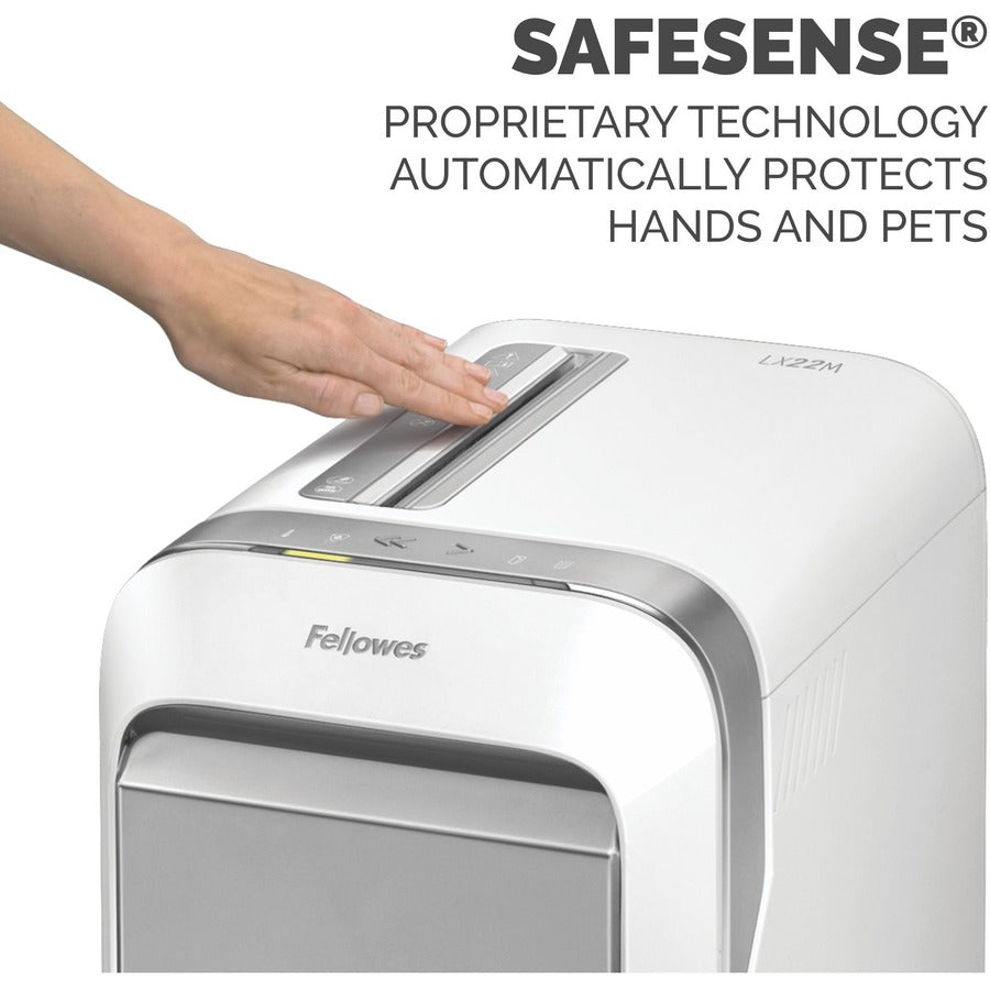 Powershred LX220 Micro-Cut Shredder, 20 Manual Sheet Capacity, White