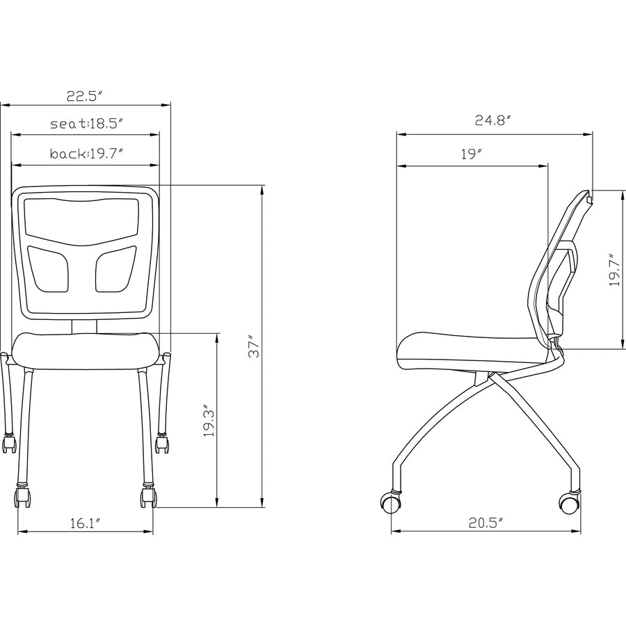 lorell-training-room-guest-chairs-black-fabric-seat-mesh-back-metal-frame-rectangular-base-black-2-carton_llr84385 - 6