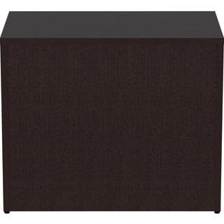 Lorell Essentials Series 2-Door Storage Cabinet - 36" x 22.5"29.5" Cabinet, 0.7" Panel - 2 Door(s) - Material: Laminate - Finish: Espresso