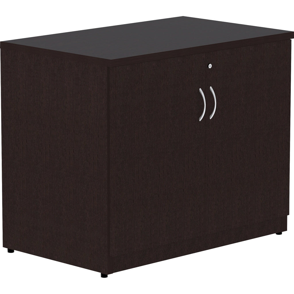 lorell-essentials-series-2-door-storage-cabinet-36-x-225295-cabinet-07-panel-2-doors-material-laminate-finish-espresso_llr18226 - 1