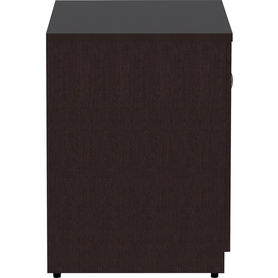 Lorell Essentials Series 2-Door Storage Cabinet - 36" x 22.5"29.5" Cabinet, 0.7" Panel - 2 Door(s) - Material: Laminate - Finish: Espresso