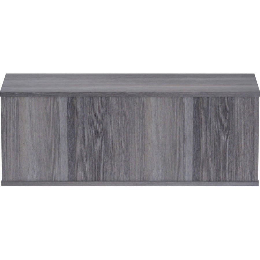 Lorell Panel System Open Storage Cabinet - 18.1" Height x 31.5" Width x 15.8" Depth - Charcoal - Laminate - 1 Each