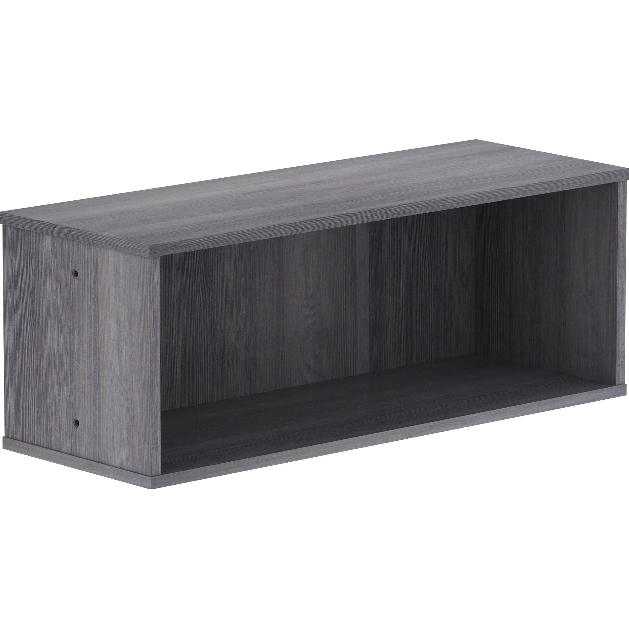 lorell-panel-system-open-storage-cabinet-181-height-x-315-width-x-158-depth-charcoal-laminate-1-each_llr90281 - 1