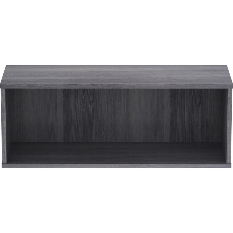 Lorell Panel System Open Storage Cabinet - 18.1" Height x 31.5" Width x 15.8" Depth - Charcoal - Laminate - 1 Each