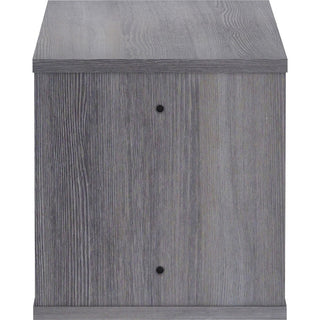 Lorell Panel System Open Storage Cabinet - 18.1" Height x 31.5" Width x 15.8" Depth - Charcoal - Laminate - 1 Each