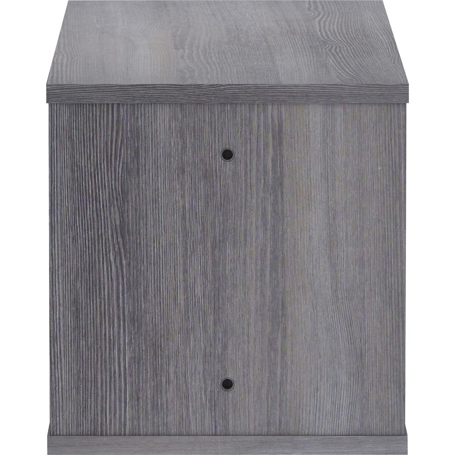 Lorell Panel System Open Storage Cabinet - 18.1" Height x 31.5" Width x 15.8" Depth - Charcoal - Laminate - 1 Each