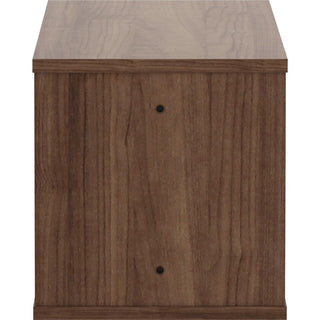 Lorell Panel System Open Storage Cabinet - 18.1" Height x 31.5" Width x 15.8" Depth - Walnut - Laminate - 1 Each