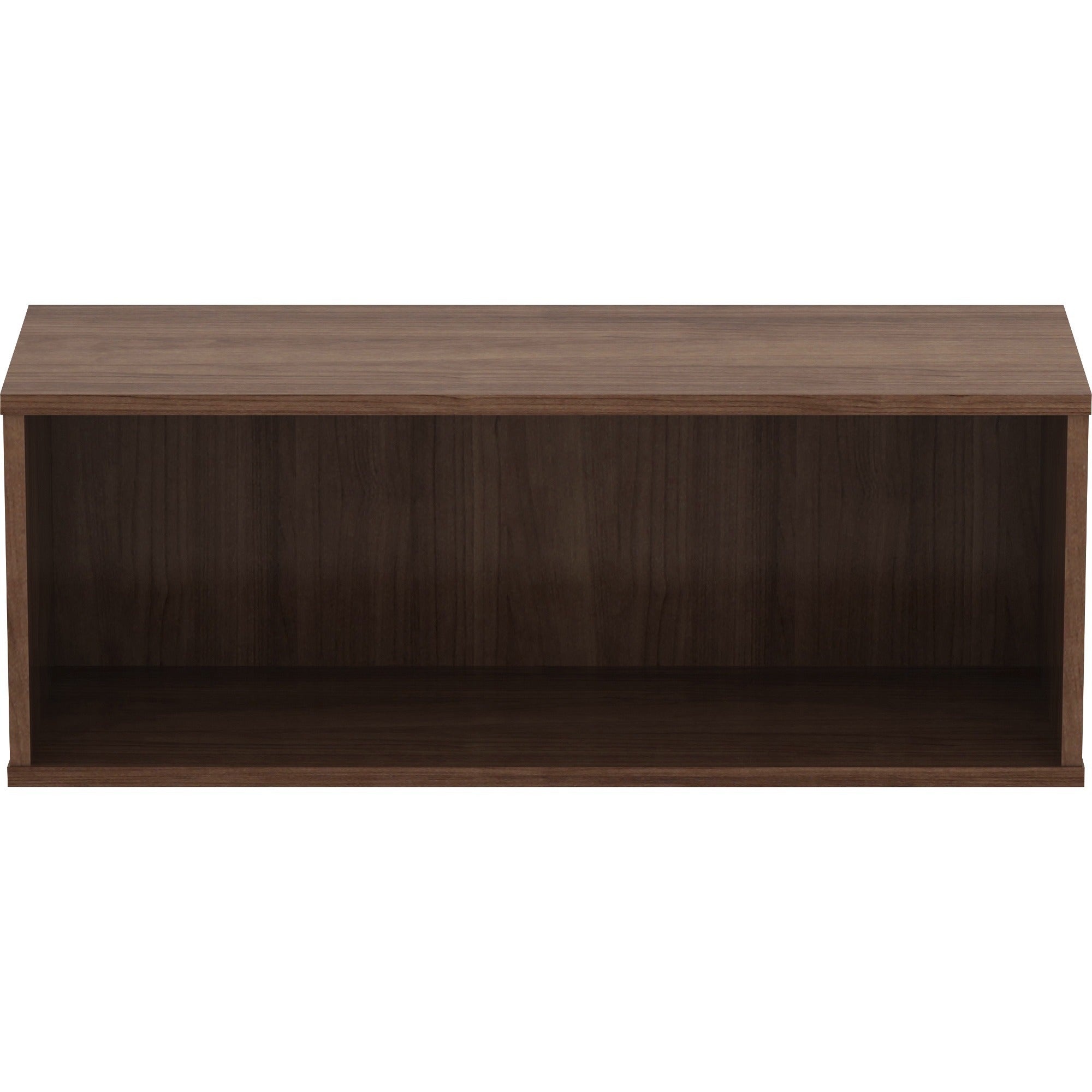 lorell-panel-system-open-storage-cabinet-181-height-x-315-width-x-158-depth-walnut-laminate-1-each_llr90280 - 2