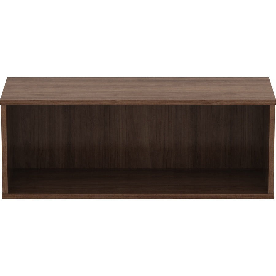 Lorell Panel System Open Storage Cabinet - 18.1" Height x 31.5" Width x 15.8" Depth - Walnut - Laminate - 1 Each