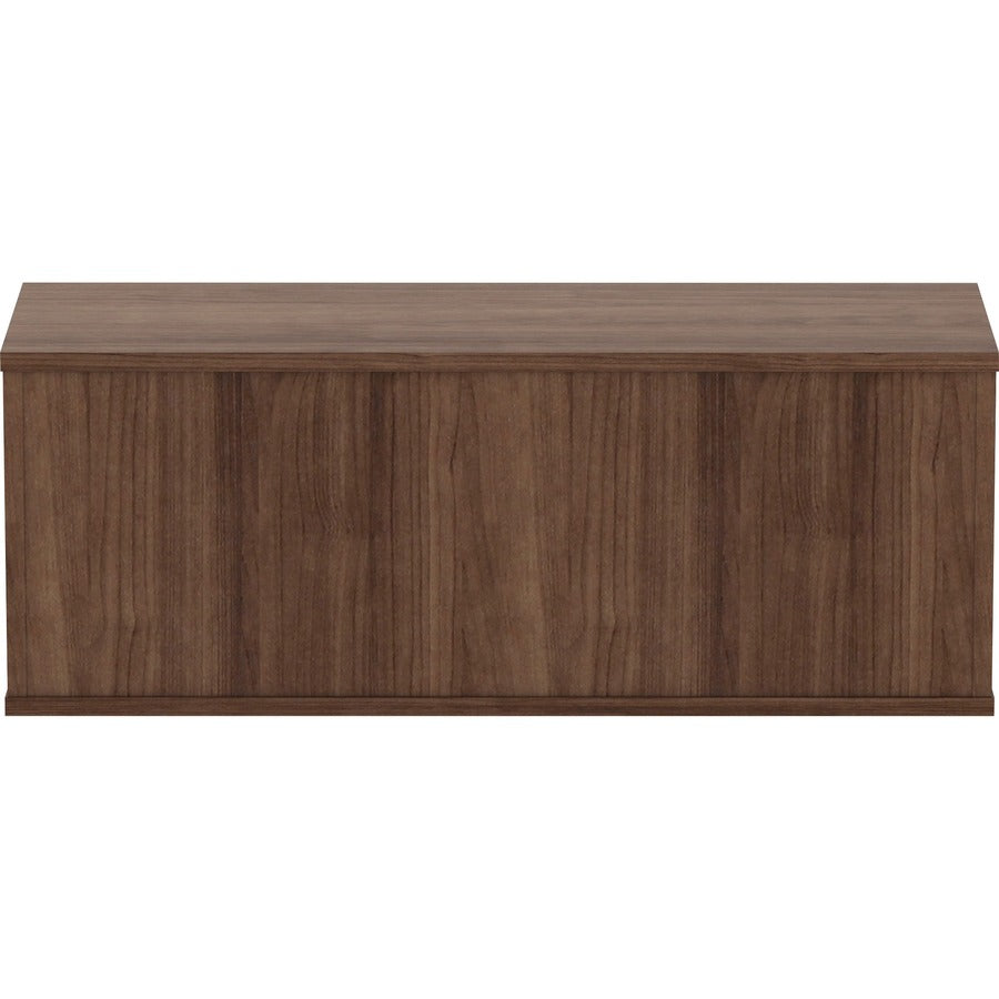 Lorell Panel System Open Storage Cabinet - 18.1" Height x 31.5" Width x 15.8" Depth - Walnut - Laminate - 1 Each