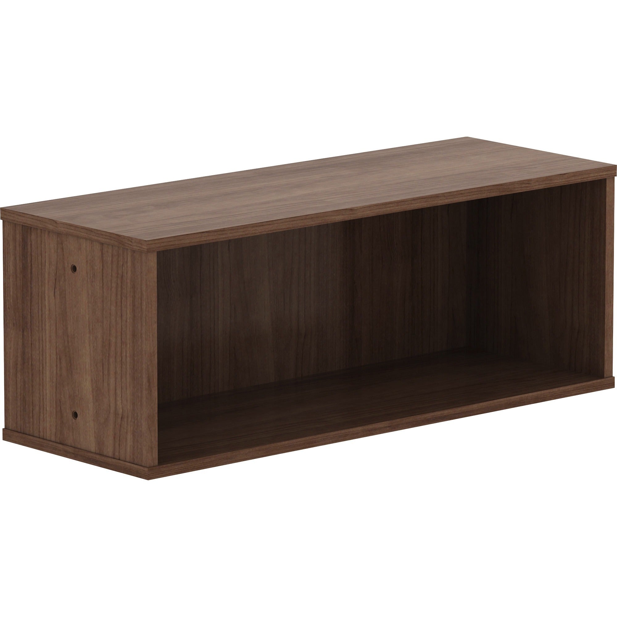 lorell-panel-system-open-storage-cabinet-181-height-x-315-width-x-158-depth-walnut-laminate-1-each_llr90280 - 1
