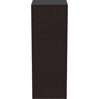 Lorell Essentials Series Tall Storage Cabinet - 23.6" x 23.6"65.6" Cabinet - 2 x File Drawer(s) - 1 Door(s) - 2 Shelve(s) - Material: Laminate, Medium Density Fiberboard (MDF), Particleboard - Finish: Espresso