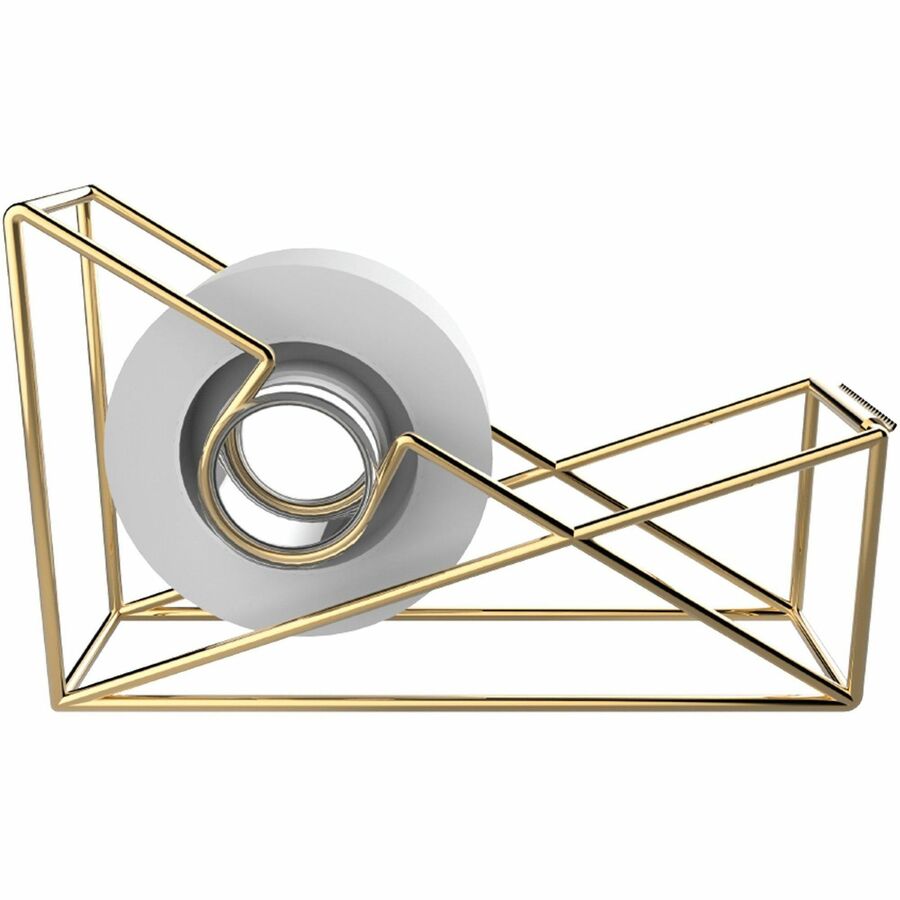 Vena Tape Dispenser, 1" Core, Metal, Gold