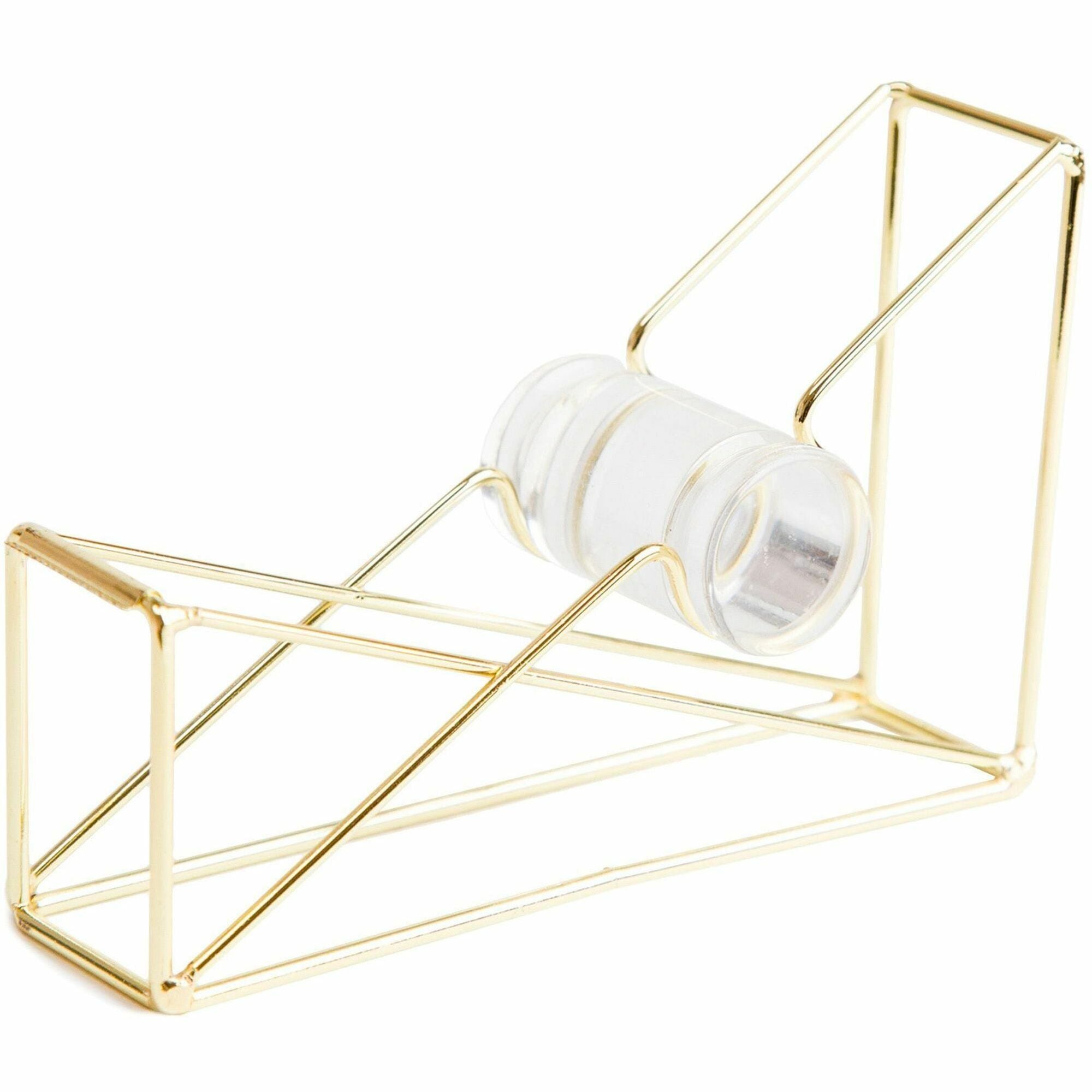 Vena Tape Dispenser, 1" Core, Metal, Gold
