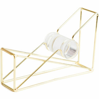 Vena Tape Dispenser, 1" Core, Metal, Gold