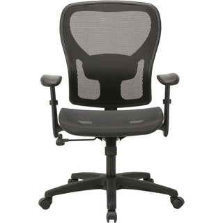 Lorell Mesh Mid-Back Task Chair - Mesh Seat - Mesh Back - Mid Back - 5-star Base - Black - 1 Each