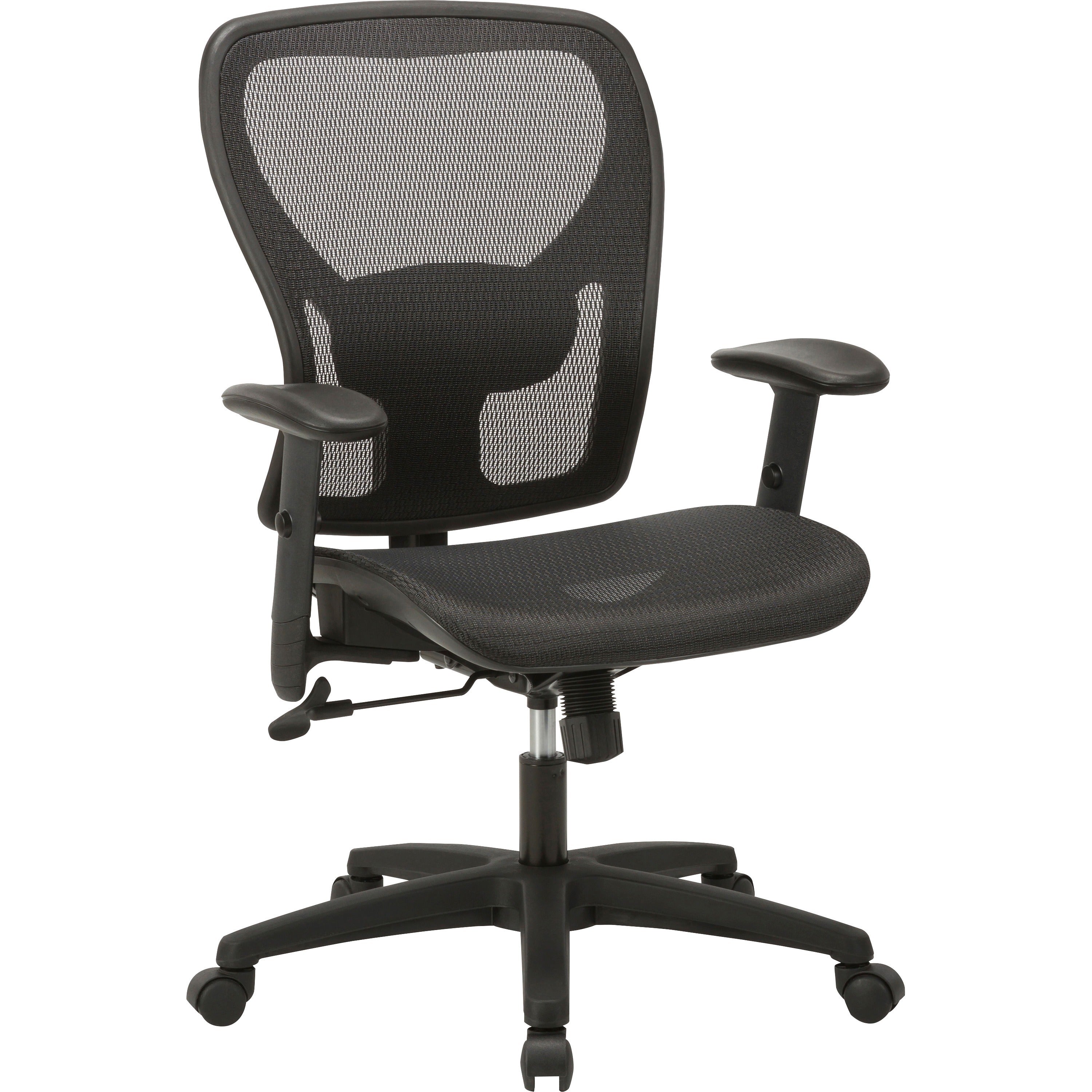 lorell-mesh-mid-back-task-chair-mesh-seat-mesh-back-mid-back-5-star-base-black-1-each_llr83293 - 1
