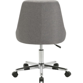 Lorell Resimercial Low-back Task Chair with Arms - 22.5" x 24.4"31.5" - Material: Fabric - Finish: Gray