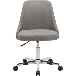 Lorell Resimercial Low-back Task Chair with Arms - 22.5" x 24.4"31.5" - Material: Fabric - Finish: Gray