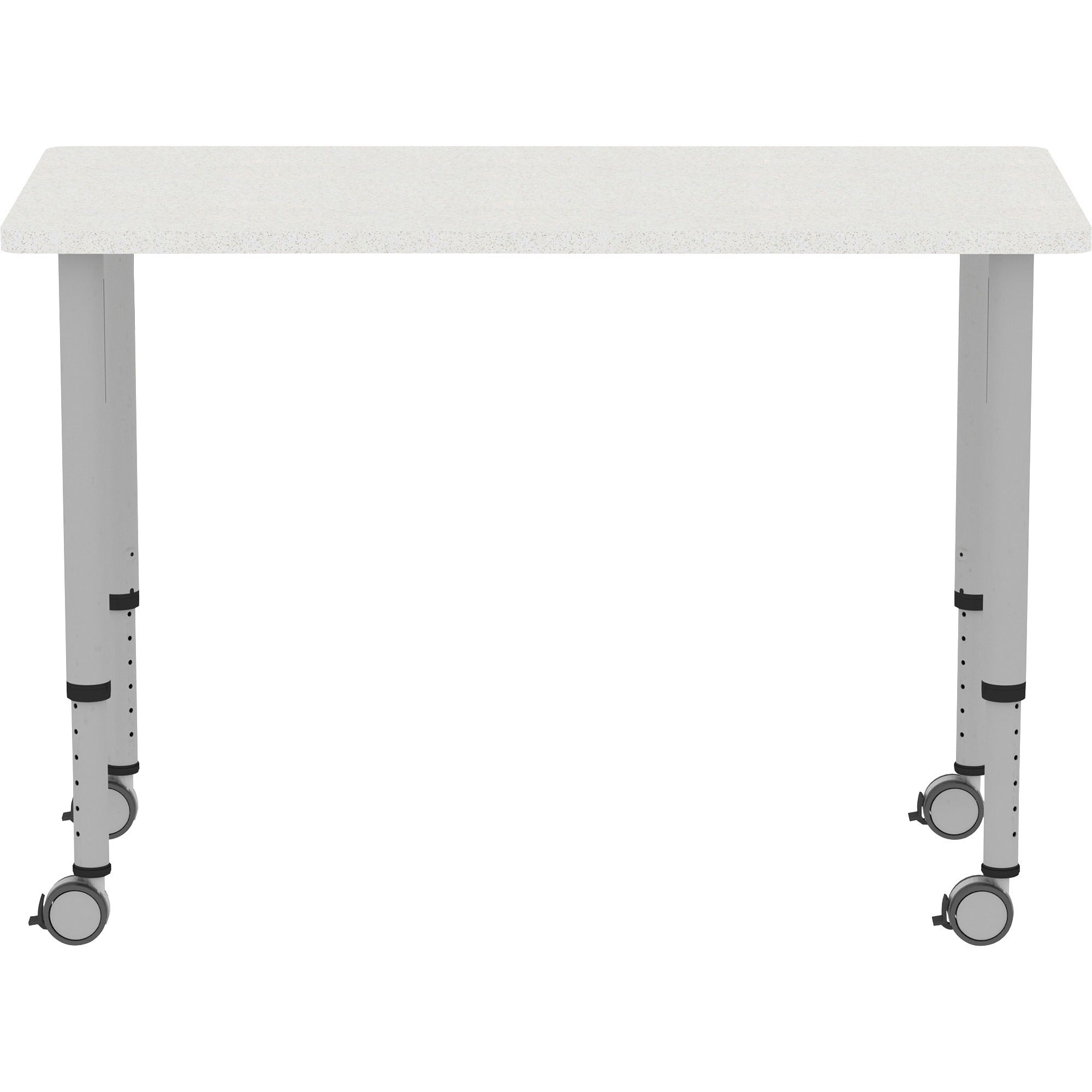 lorell-attune-height-adjustable-multipurpose-rectangular-table-for-table-toprectangle-top-adjustable-height-2662-to-3362-adjustment-x-48-table-top-width-x-2362-table-top-depth-3362-height-assembly-required-laminated-gray-lam_llr69581 - 5