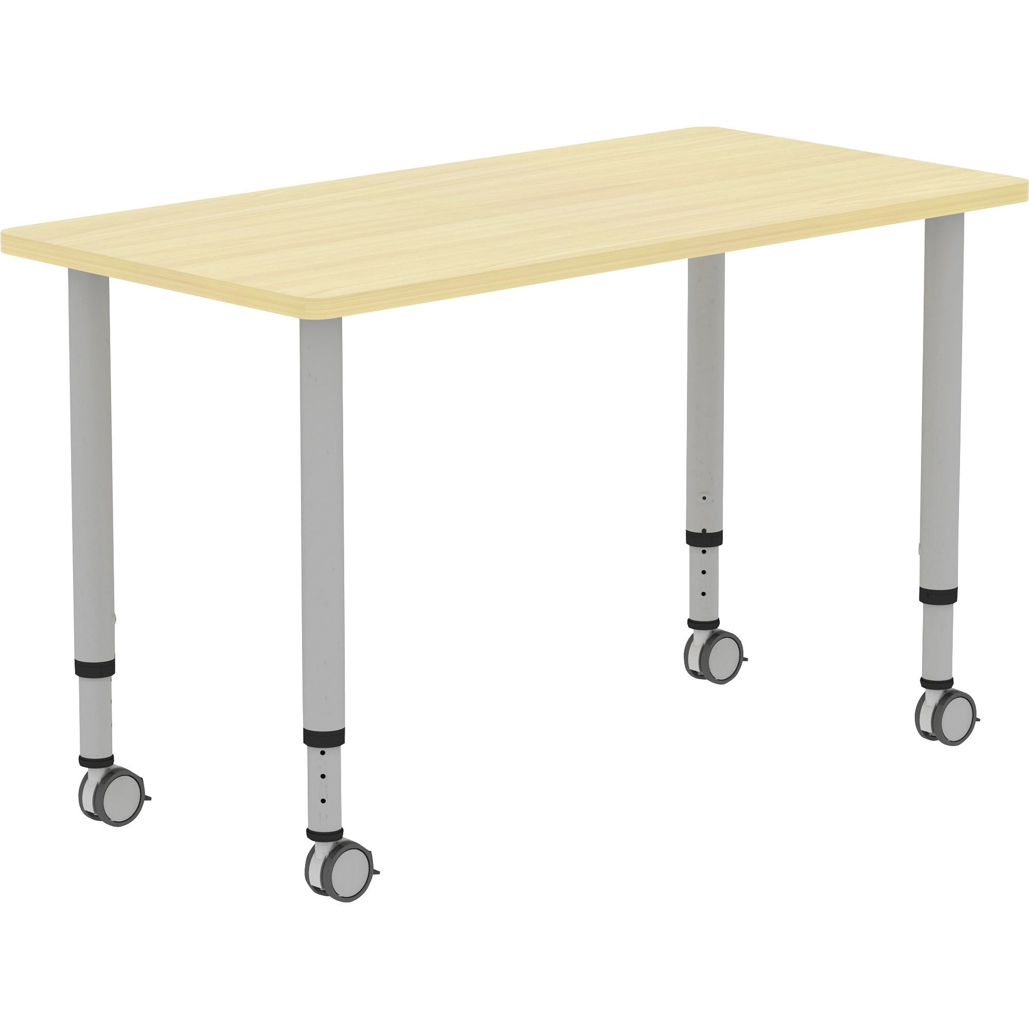 lorell-attune-height-adjustable-multipurpose-rectangular-table-for-table-toprectangle-top-adjustable-height-2662-to-3362-adjustment-x-48-table-top-width-x-2362-table-top-depth-3362-height-assembly-required-laminated-maple-la_llr69582 - 1