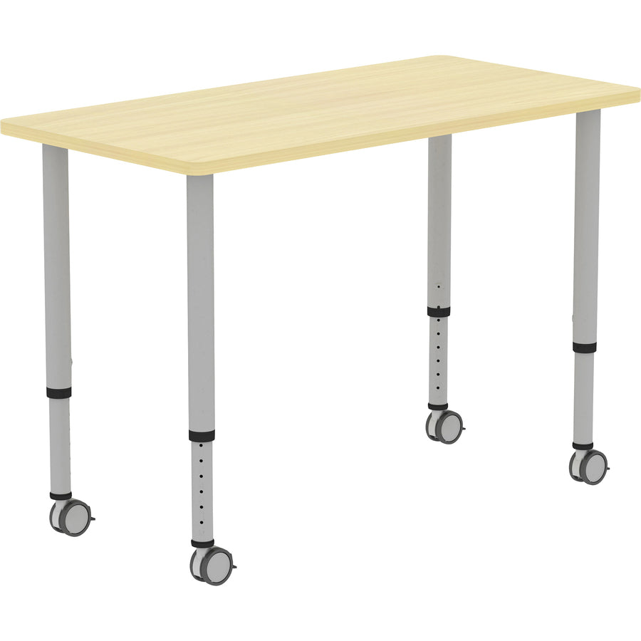 lorell-attune-height-adjustable-multipurpose-rectangular-table-for-table-toprectangle-top-adjustable-height-2662-to-3362-adjustment-x-48-table-top-width-x-2362-table-top-depth-3362-height-assembly-required-laminated-maple-la_llr69582 - 8