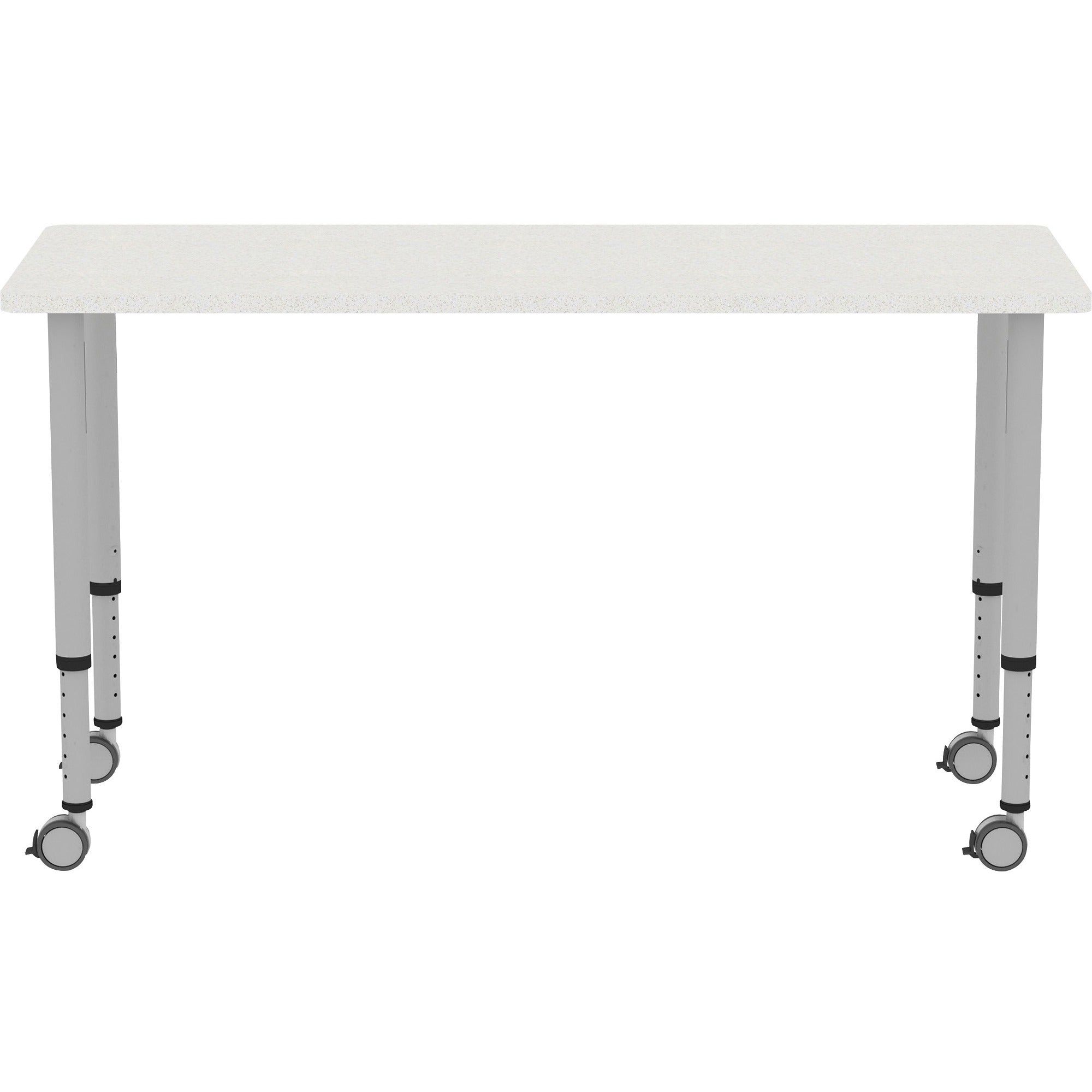lorell-attune-height-adjustable-multipurpose-rectangular-table-for-table-toprectangle-top-adjustable-height-2662-to-3362-adjustment-x-60-table-top-width-x-2362-table-top-depth-3362-height-assembly-required-laminated-gray-lam_llr69579 - 5