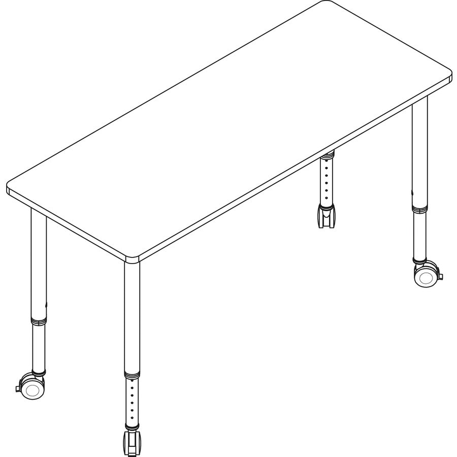 lorell-attune-height-adjustable-multipurpose-rectangular-table-for-table-toprectangle-top-adjustable-height-2662-to-3362-adjustment-x-60-table-top-width-x-2362-table-top-depth-3362-height-assembly-required-laminated-maple-la_llr69580 - 7