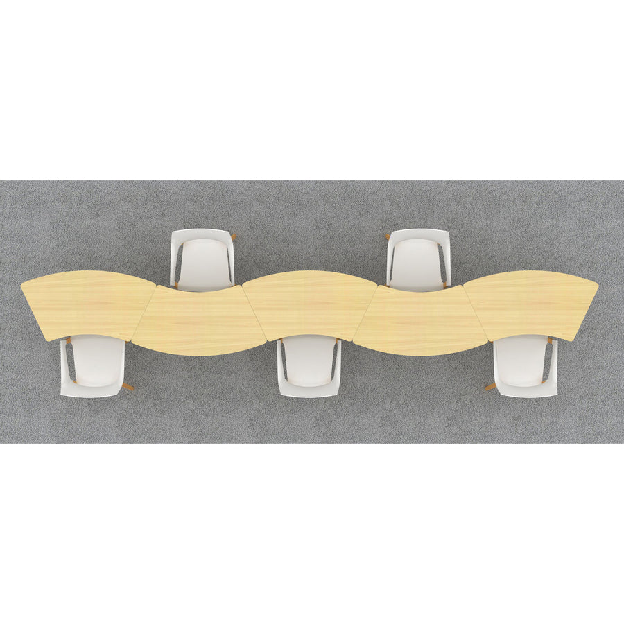 lorell-attune-height-adjustable-multipurpose-curved-table-for-table-toptrapezoid-top-adjustable-height-2662-to-3362-adjustment-x-60-table-top-width-x-2362-table-top-depth-3362-height-assembly-required-laminated-maple-laminat_llr69584 - 8