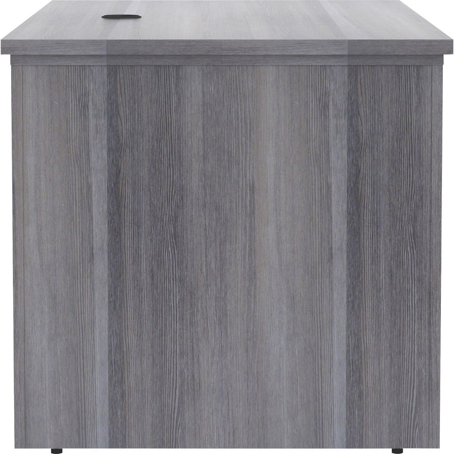 Lorell Essentials Series Sit-to-Stand Desk Shell - 0.1" Top, 1" Edge, 60" x 29"49" - Finish: Weathered Charcoal