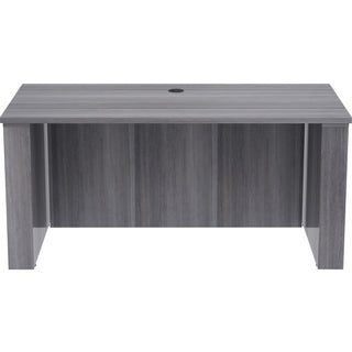 Lorell Essentials Series Sit-to-Stand Desk Shell - 0.1" Top, 1" Edge, 60" x 29"49" - Finish: Weathered Charcoal