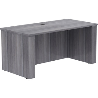 Lorell Essentials Series Sit-to-Stand Desk Shell - 0.1" Top, 1" Edge, 60" x 29"49" - Finish: Weathered Charcoal