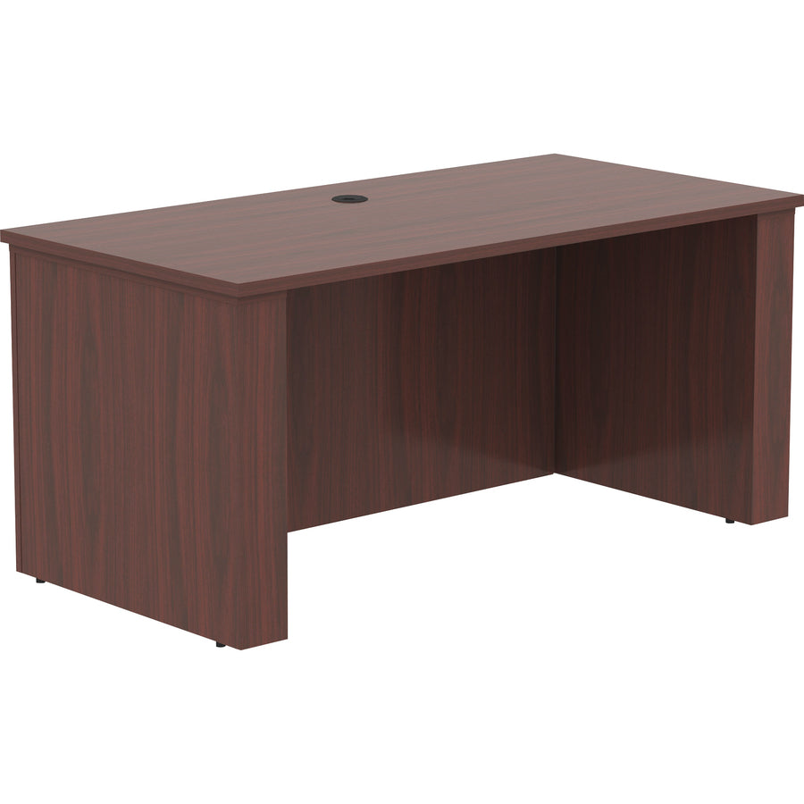 lorell-essentials-series-sit-to-stand-desk-shell-01-top-1-edge-60-x-2949-finish-mahogany-mahogany-laminate-table-top_llr69571 - 6