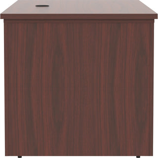 Lorell Essentials Series Sit-to-Stand Desk Shell - 0.1" Top, 1" Edge, 60" x 29"49" - Finish: Mahogany - Mahogany Laminate Table Top