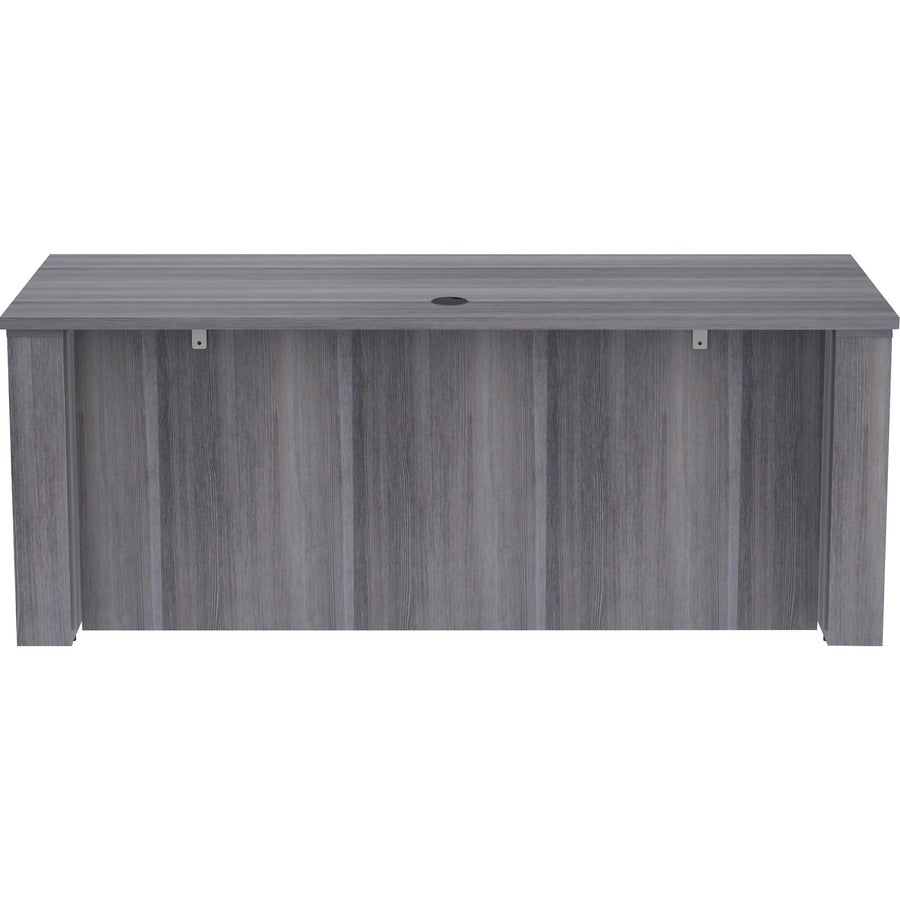 Lorell Essentials Series Sit-to-Stand Desk Shell - 0.1" Top, 1" Edge, 72" x 29"49" - Finish: Weathered Charcoal - Laminate Table Top
