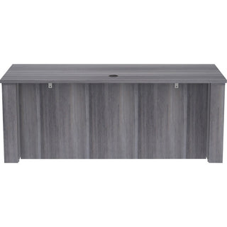 Lorell Essentials Series Sit-to-Stand Desk Shell - 0.1" Top, 1" Edge, 72" x 29"49" - Finish: Weathered Charcoal - Laminate Table Top