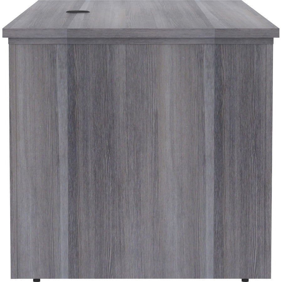 Lorell Essentials Series Sit-to-Stand Desk Shell - 0.1" Top, 1" Edge, 72" x 29"49" - Finish: Weathered Charcoal - Laminate Table Top