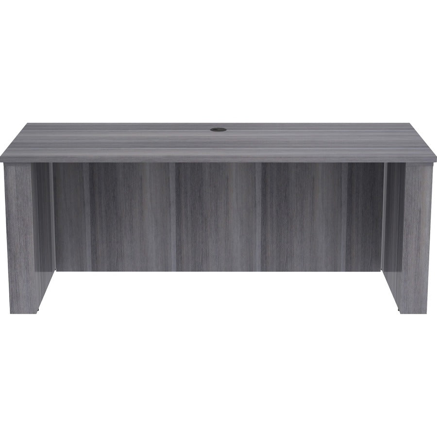 Lorell Essentials Series Sit-to-Stand Desk Shell - 0.1" Top, 1" Edge, 72" x 29"49" - Finish: Weathered Charcoal - Laminate Table Top