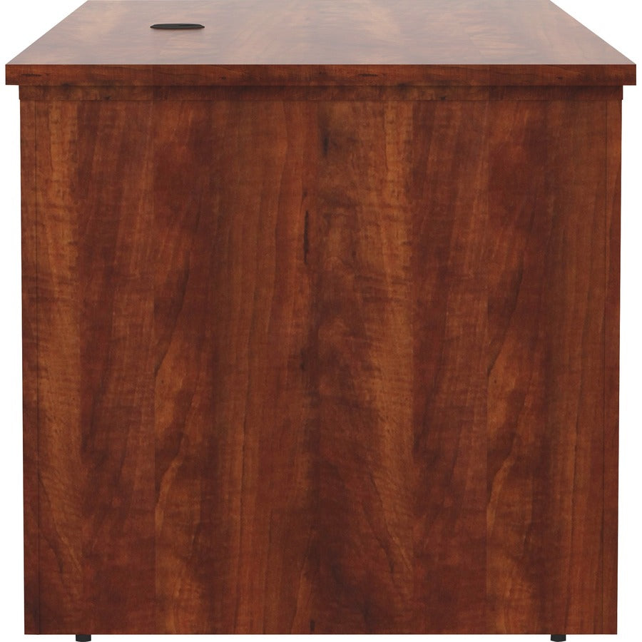 Lorell Essentials Series Sit-to-Stand Desk Shell - 0.1" Top, 1" Edge, 72" x 29"49" - Finish: Cherry - Laminate Table Top