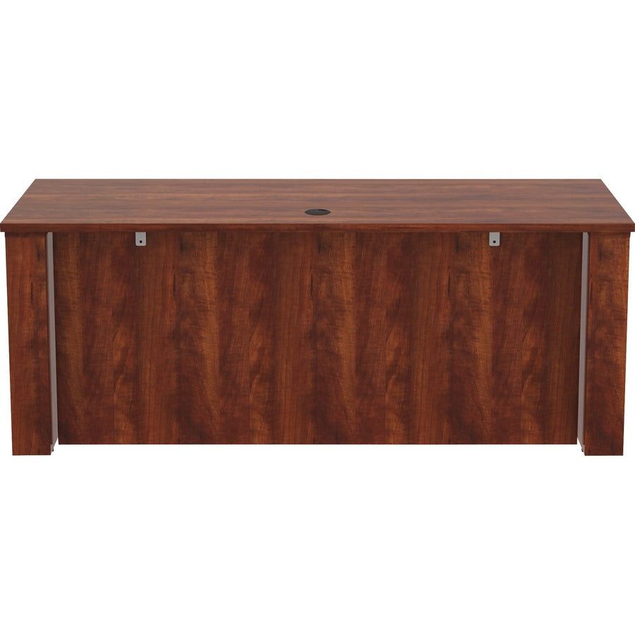 Lorell Essentials Series Sit-to-Stand Desk Shell - 0.1" Top, 1" Edge, 72" x 29"49" - Finish: Cherry - Laminate Table Top