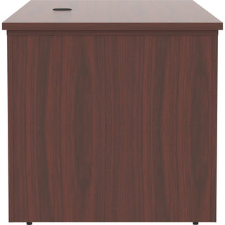 Lorell Essentials Series Sit-to-Stand Desk Shell - 0.1" Top, 1" Edge, 72" x 29"49" - Finish: Mahogany - Laminate Table Top