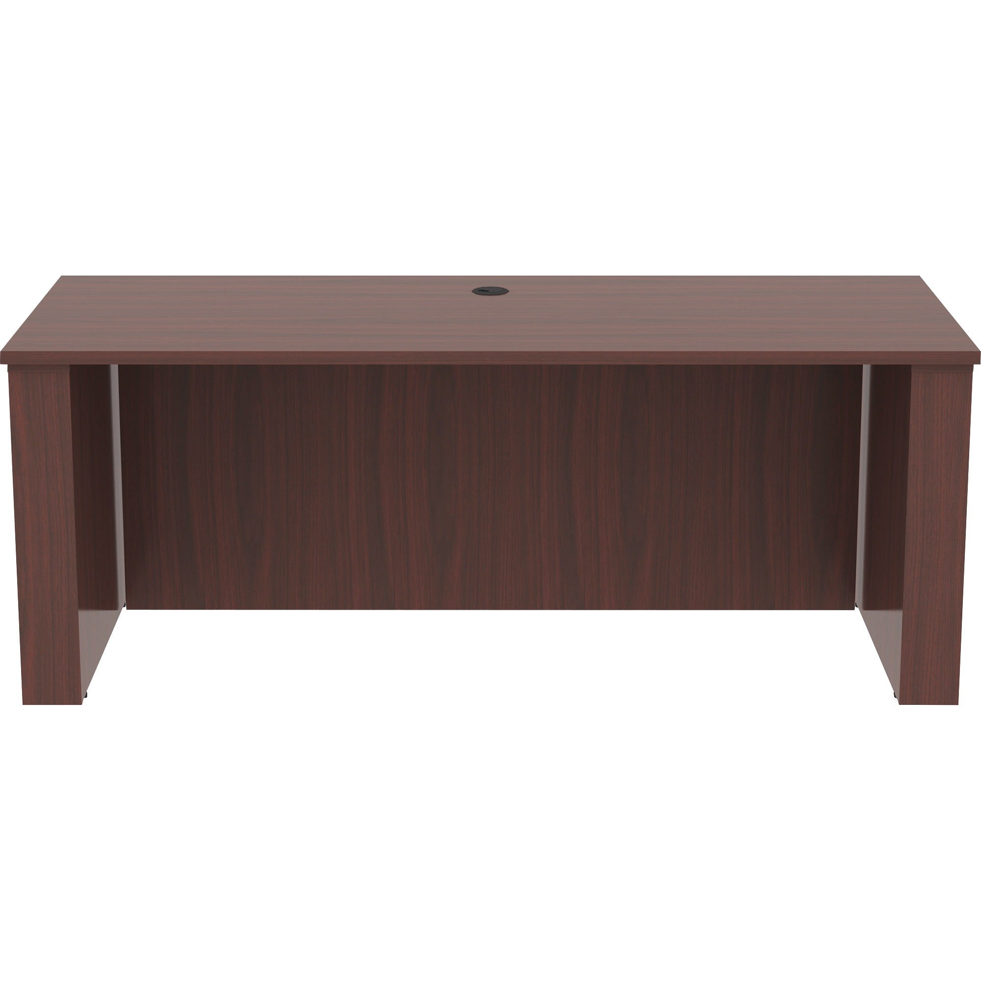lorell-essentials-series-sit-to-stand-desk-shell-01-top-1-edge-72-x-2949-finish-mahogany-laminate-table-top_llr69574 - 2