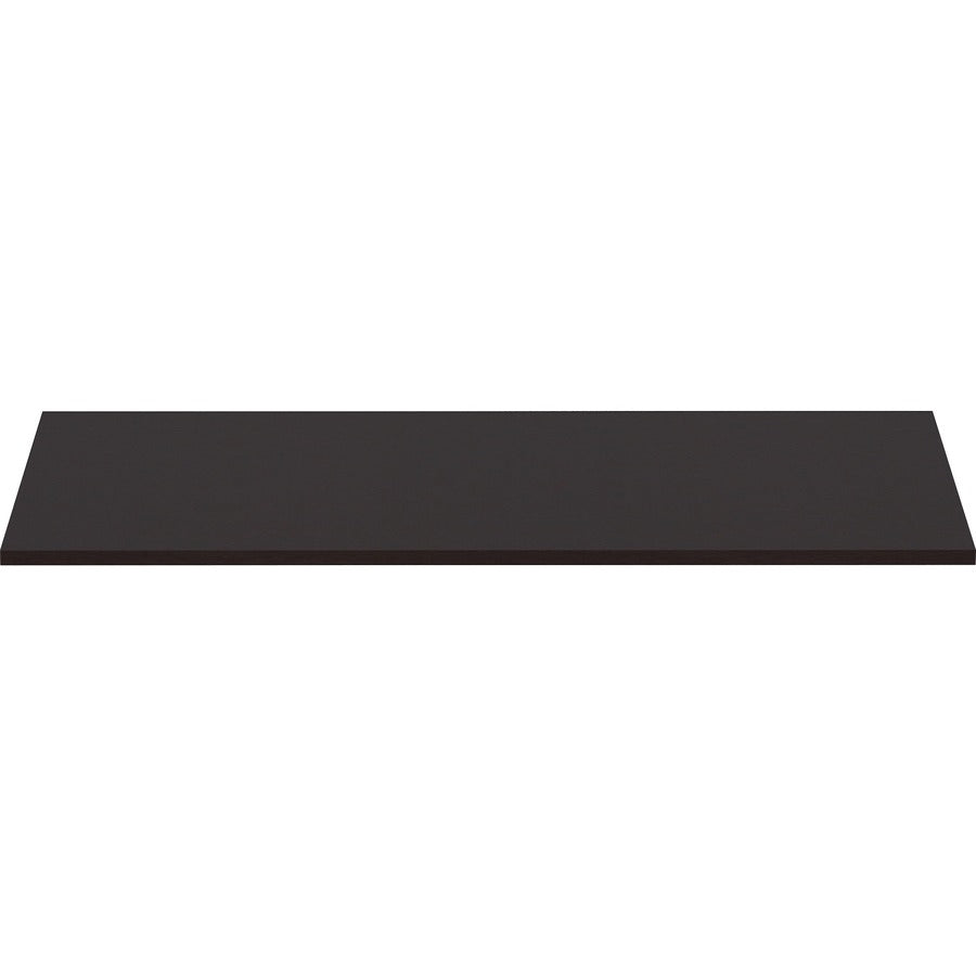 Lorell Relevance Electric Workstation Tabletop - 60" x 30" x 1" - Straight Edge - Finish: Espresso