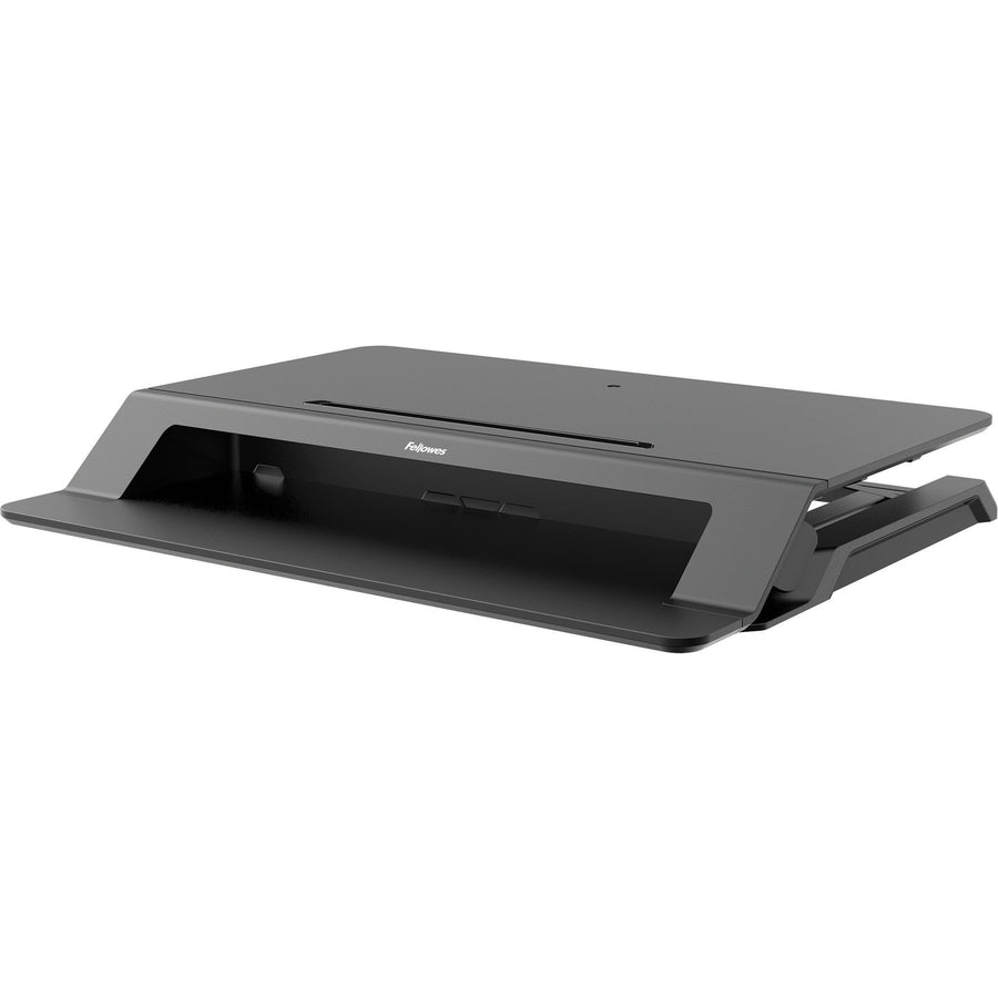 Lotus LT Sit-Stand Workstation, 34.38" x 28.38" x 7.62", Black